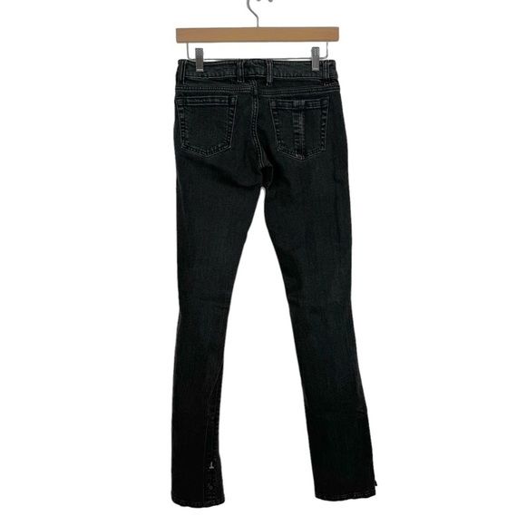 Radcliffe London Y2K Low Rise Bootcut Jeans W/Removable Stirrups Black Size 26 - Picture 2 of 12